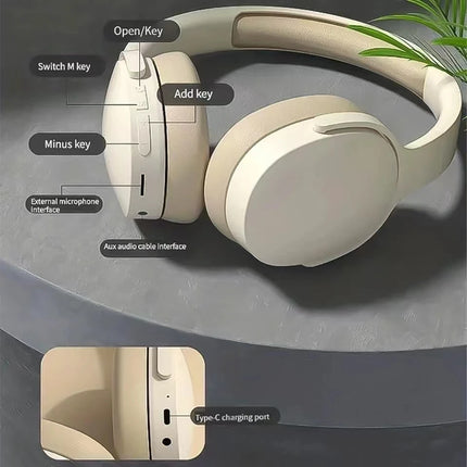 #NEW Fashion Wireless Bluetooth Headphones Over Ear HIFI Stereo