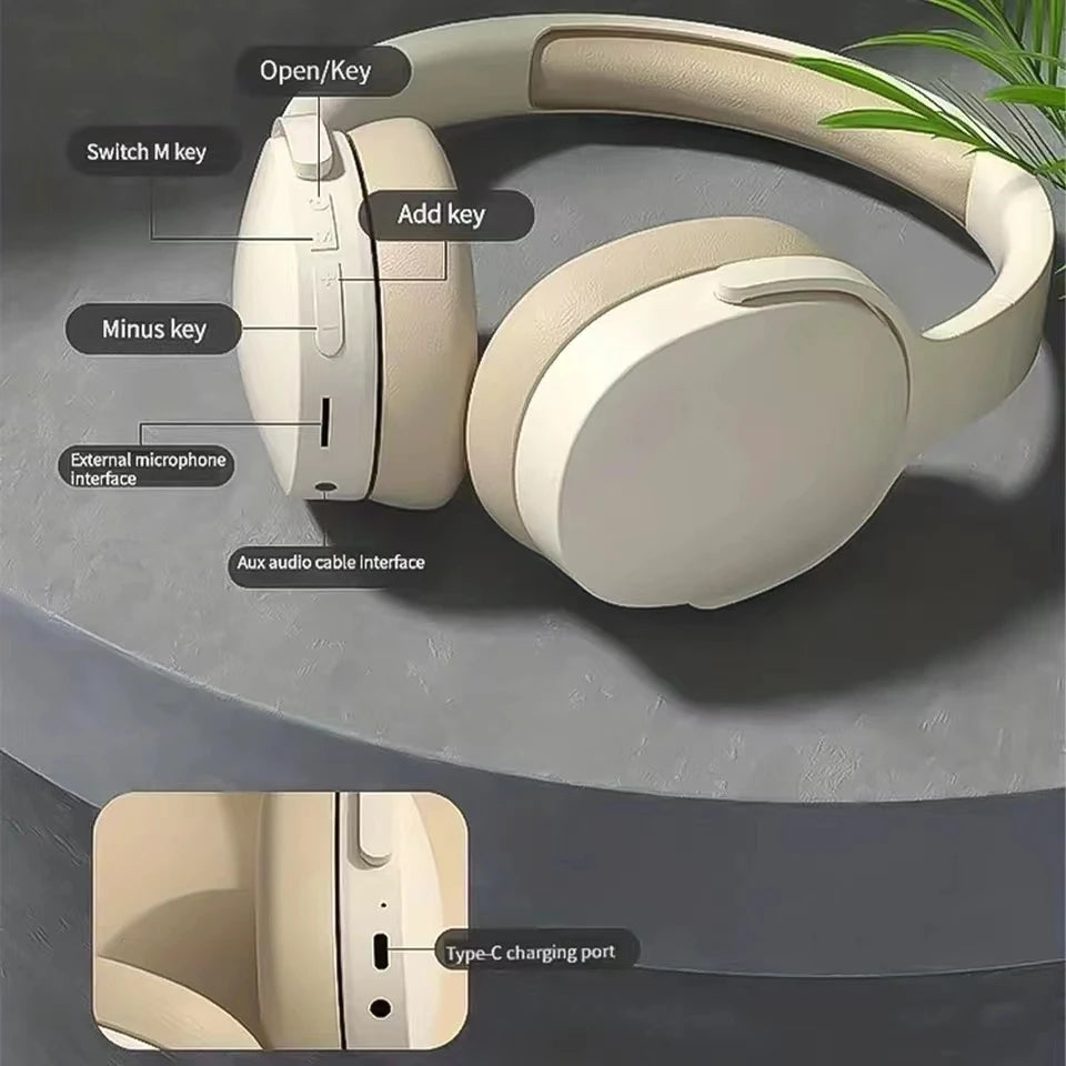 #NEW Fashion Wireless Bluetooth Headphones Over Ear HIFI Stereo