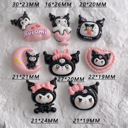 Sanrio Kuromi Shoe Charms ABS Cartoon Cute Detachable DIY Decorative