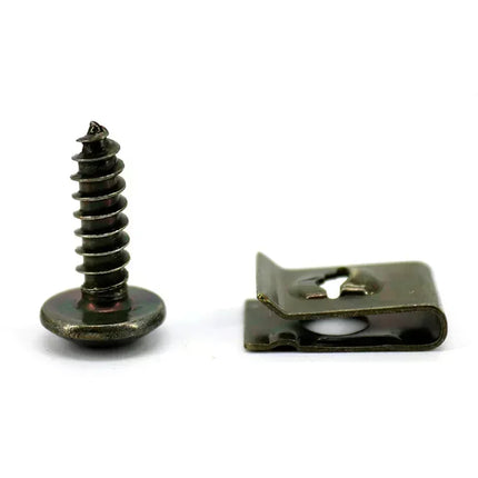Self Tapping Screws Metal Fastener Clip for Car Motorcycle U-Type Clip