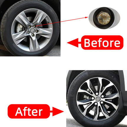 Car Wheel Nut Caps Auto Hub Screw Cover Black Silvery 17mm Bolt Rims