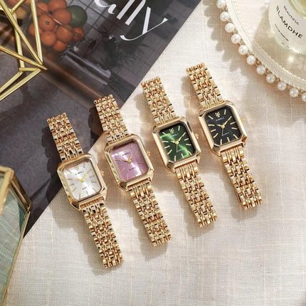 Fashionable Classic Five Bead Bracelet Watch Square Women's Fashion