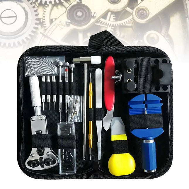 147Pcs/Set Watch Repair Tools kit Set with opener remover tweezers