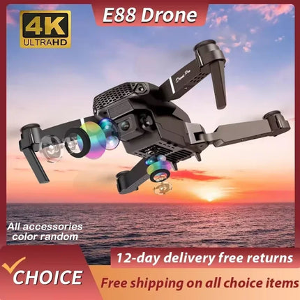 2024 E88Pro RC Drone 4K Professinal With 1080P Wide Angle HD Camera