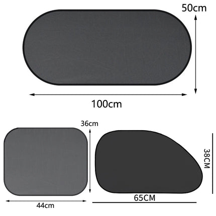 1-5Pcs Universal Car Sunshades Foldable Auto Side Window Rear