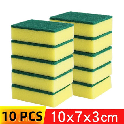 1-60PCS Kitchen Sponges Dual-Sided Scrub Pads Super Absorbent Dish