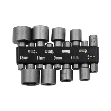 9pcs/14pcs/set 5mm-13mm Hex Sockets Sleeve Nozzles Nut Driver Set