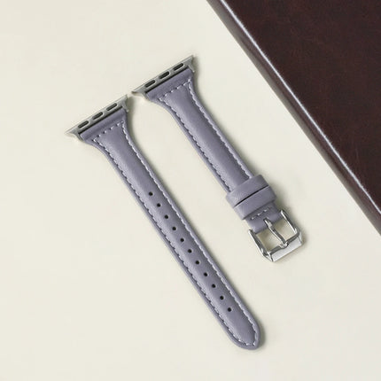 Slim Leather Strap for Apple Watch Band 44mm 40mm 41mm 49mm 42 45 Mm