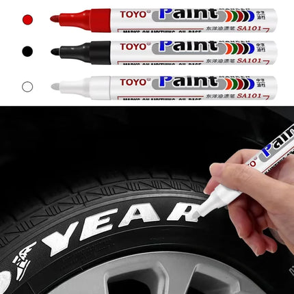 Waterproof Car Tyre Tire Tread Tire Paint Pen Marker DIY Art Drawing