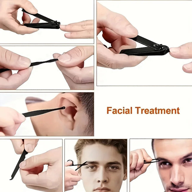 7-24pcs Professional  Nail Clippers Kit - Ultra Sharp Fingernail and