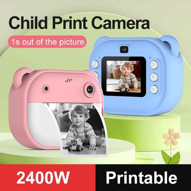 Children Digital Camera Instant Print for Kids Thermal Print Camera