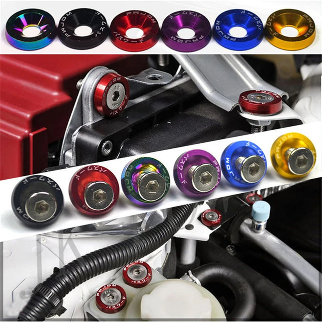 EAFC 10PCS M6x20 Car Styling Universal Modification JDM  Hexagonal