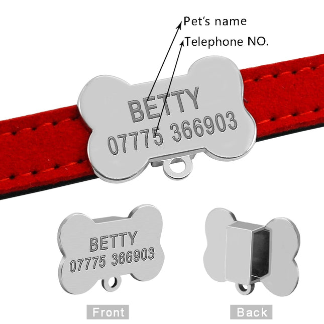 Engraved Tags Small Dogs | Small Pet Id Tag Engraved | Dog Collar Tag