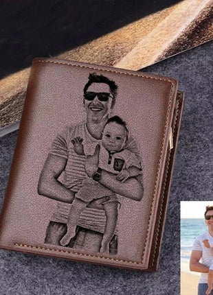 New Custom Wallets Men High Quality PU Leather Engraved Name Wallets