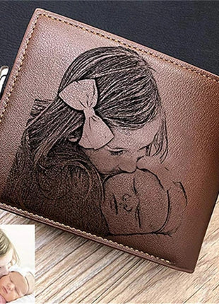 Personalized Wallets Men High Quality PU Leather for Him Engraved