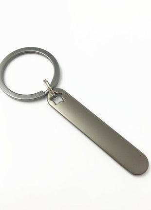 Custom Phone Number Logo Name Keychain Women Men Car Key Ring Laser