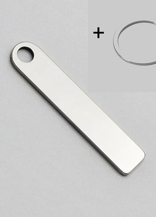 Custom Phone Number Logo Name Keychain Women Men Car Key Ring Laser