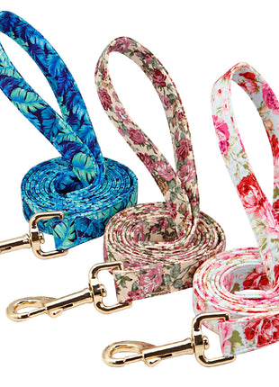 Personalized Printed Dog Collar Leash Set Customized Nylon Pet Collar