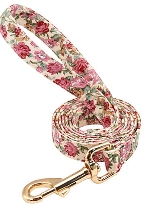 Personalized Printed Dog Collar Leash Set Customized Nylon Pet Collar