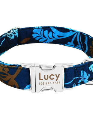 Dog Collar Personalized Nylon Pet Dog Tag Collar Custom Puppy Cat