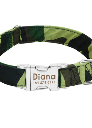 Dog Collar Personalized Nylon Pet Dog Tag Collar Custom Puppy Cat