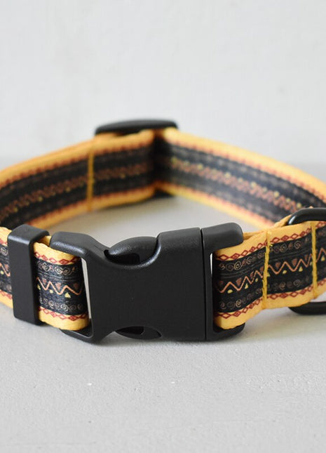15 Kinds Of Color Nylon Printed Dog Collar Adjustable Collar For Dogs