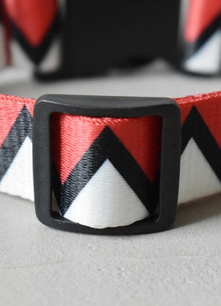 15 Kinds Of Color Nylon Printed Dog Collar Adjustable Collar For Dogs