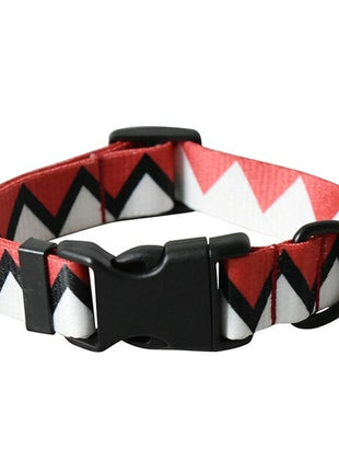 15 Kinds Of Color Nylon Printed Dog Collar Adjustable Collar For Dogs