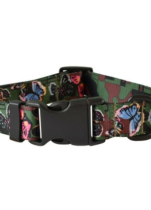 15 Kinds Of Color Nylon Printed Dog Collar Adjustable Collar For Dogs