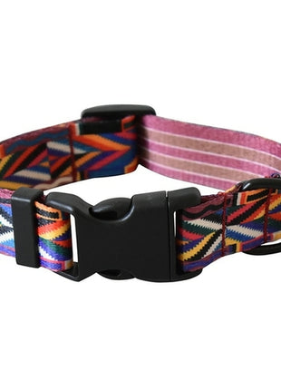 15 Kinds Of Color Nylon Printed Dog Collar Adjustable Collar For Dogs
