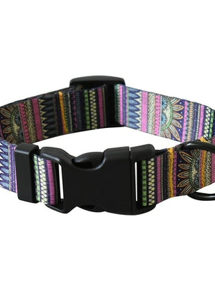 15 Kinds Of Color Nylon Printed Dog Collar Adjustable Collar For Dogs