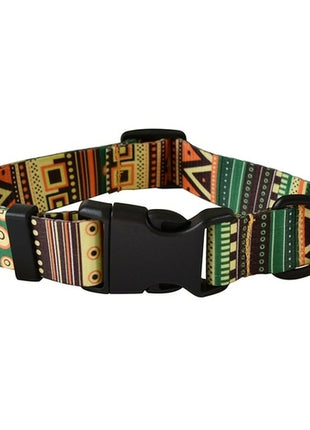 15 Kinds Of Color Nylon Printed Dog Collar Adjustable Collar For Dogs