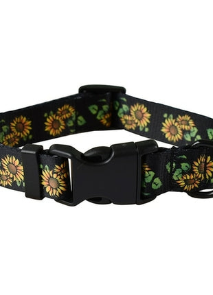 15 Kinds Of Color Nylon Printed Dog Collar Adjustable Collar For Dogs