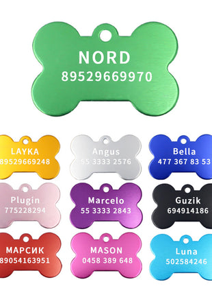 2pcs Personalized Engraving Anti-lost Dog Id Tag Identification