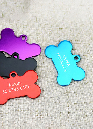 2pcs Personalized Engraving Anti-lost Dog Id Tag Identification