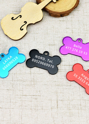 2pcs Personalized Engraving Anti-lost Dog Id Tag Identification