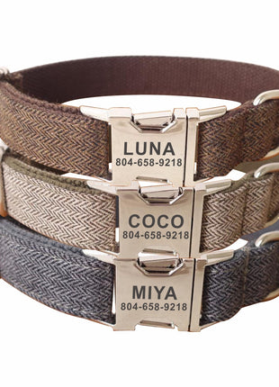 Personalized Dog Collar Customized Pet Collars Free Engraving Id Name