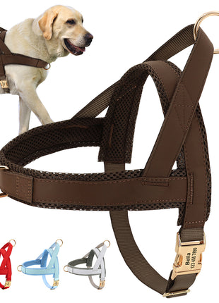 Personalized Dog Harness No Pull Dog Harnesses Adjustable Pet Walking