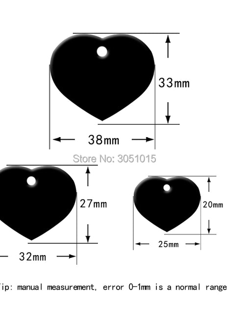 Wholesale 20pcs Dog Id Tag Engraved Customized Pet Tags For Dog