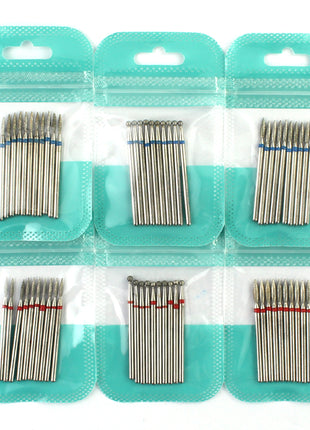10pcs Diamond Milling Cutter Nail Drill Bits Set For Manicure