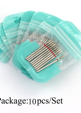 10pcs Diamond Milling Cutter Nail Drill Bits Set For Manicure