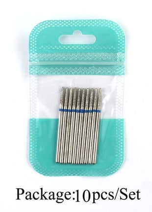 10pcs Diamond Milling Cutter Nail Drill Bits Set For Manicure