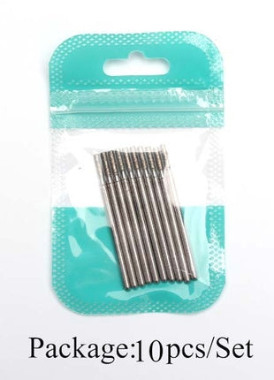 10pcs Diamond Milling Cutter Nail Drill Bits Set For Manicure