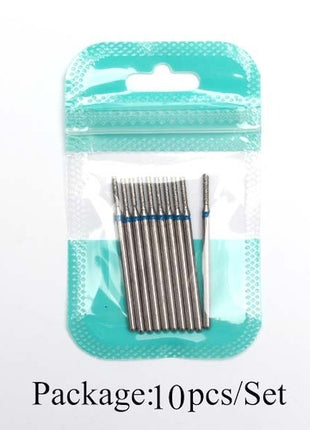 10pcs Diamond Milling Cutter Nail Drill Bits Set For Manicure