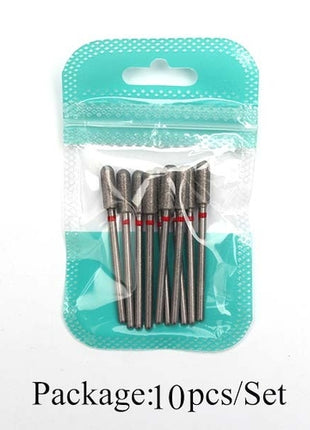 10pcs Diamond Milling Cutter Nail Drill Bits Set For Manicure