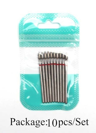 10pcs Diamond Milling Cutter Nail Drill Bits Set For Manicure