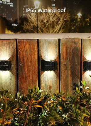 6LED Solar Lights, Outdoor Waterproof Atmosphere Wall Lamp,Up And Down