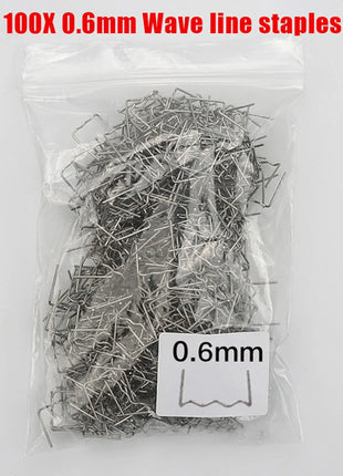Hot Stapler Welding Kit - 100-600Pcs Precut Wave Nails for Auto