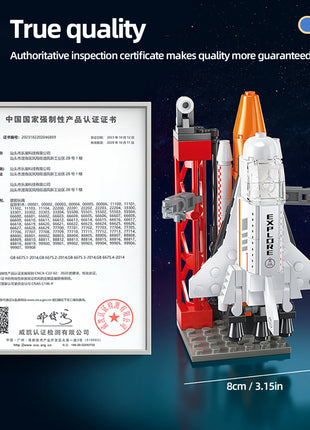 133PCS Aerospace Space Rocket Launch Center Base Puzzle Model Mini