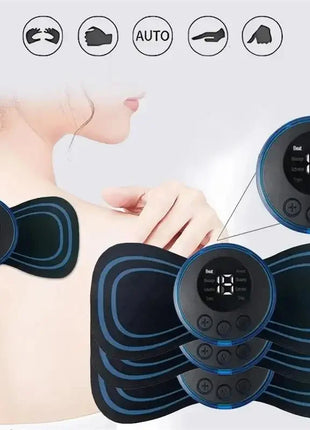 Electric Neck Massager Mini Cervical Back Patch Muscle Relieve Fatigue